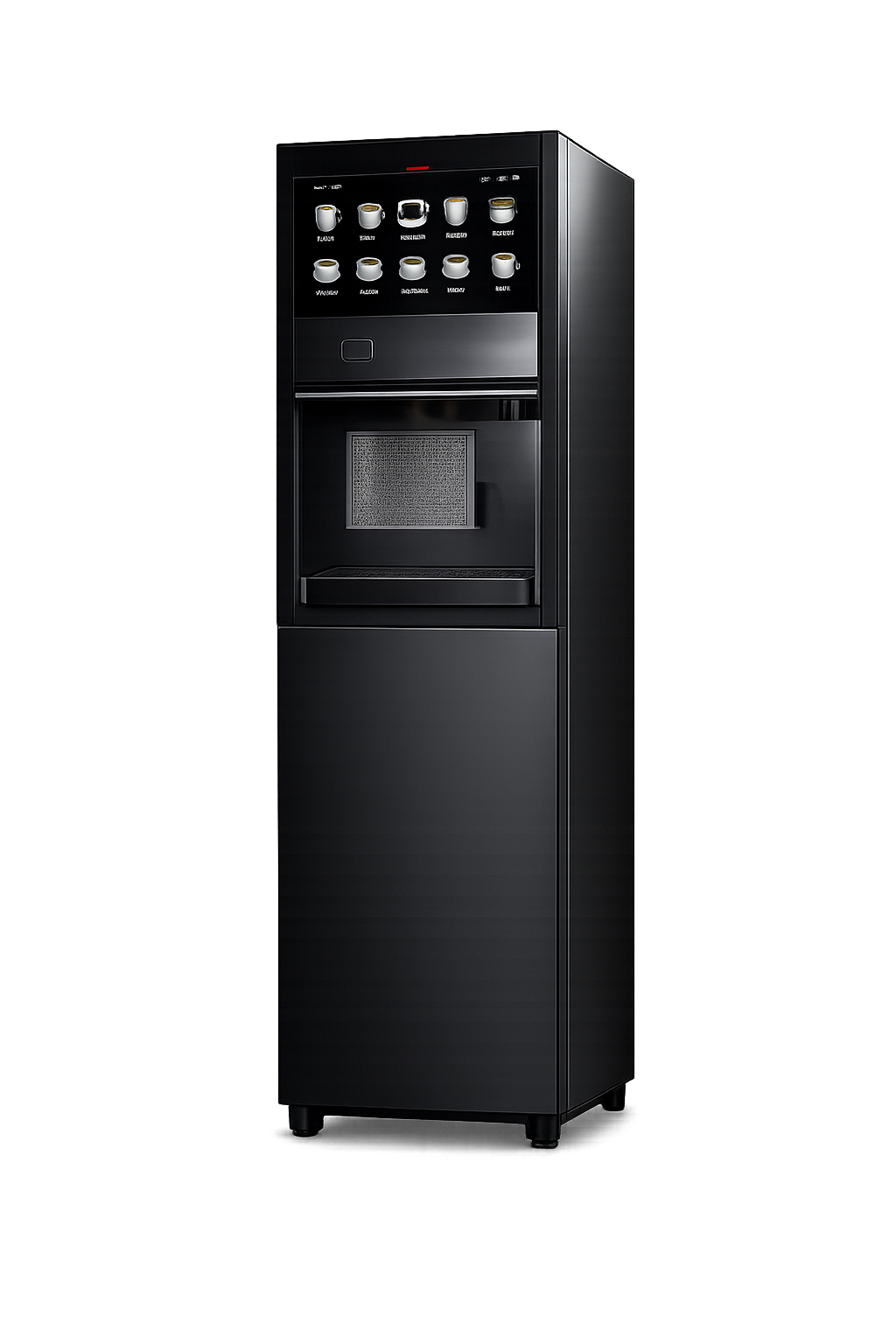 Commercial dual-dispenser coffee machine